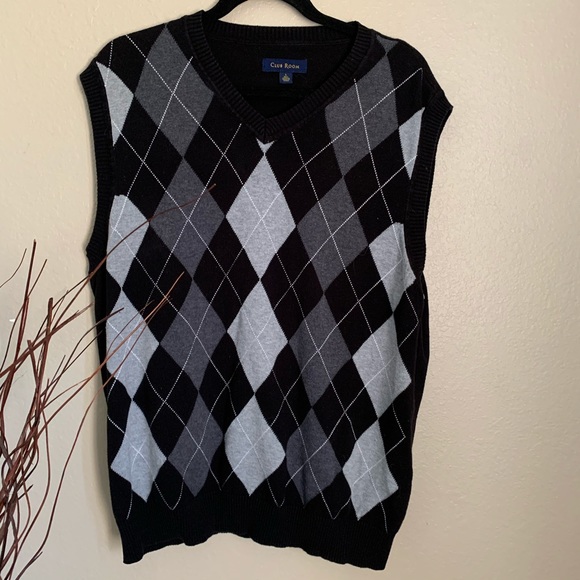 Argyle Sweater Vest Size 